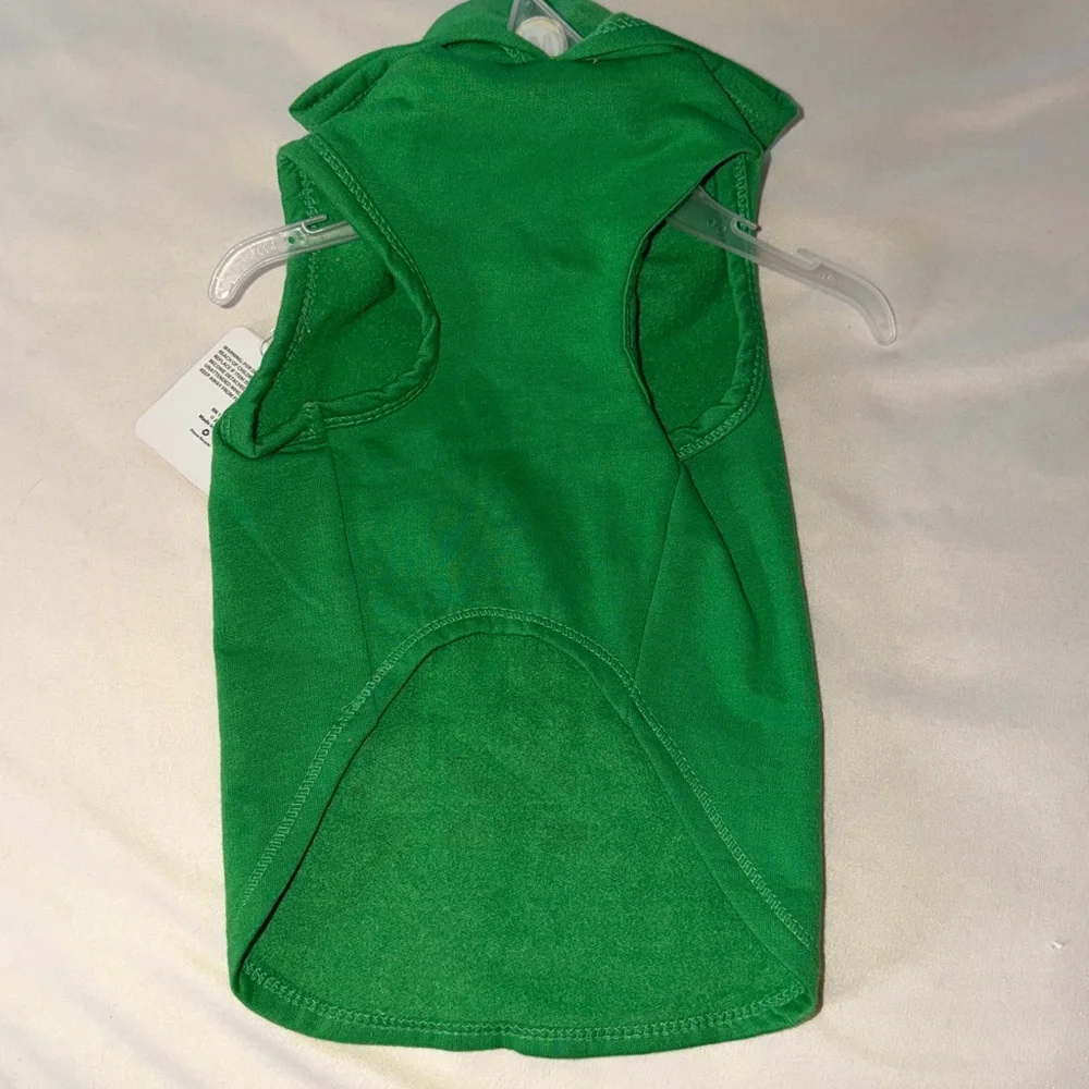 Green 'Mommy's Little Elf' Dog Hoodie
